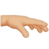 🫳🏼 palm down hand: medium-light skin tone display on Apple